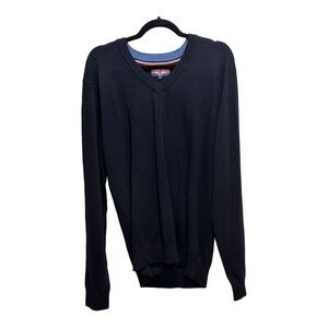 SOUL Of London Navy Blue V-Neck Sweater Size XL